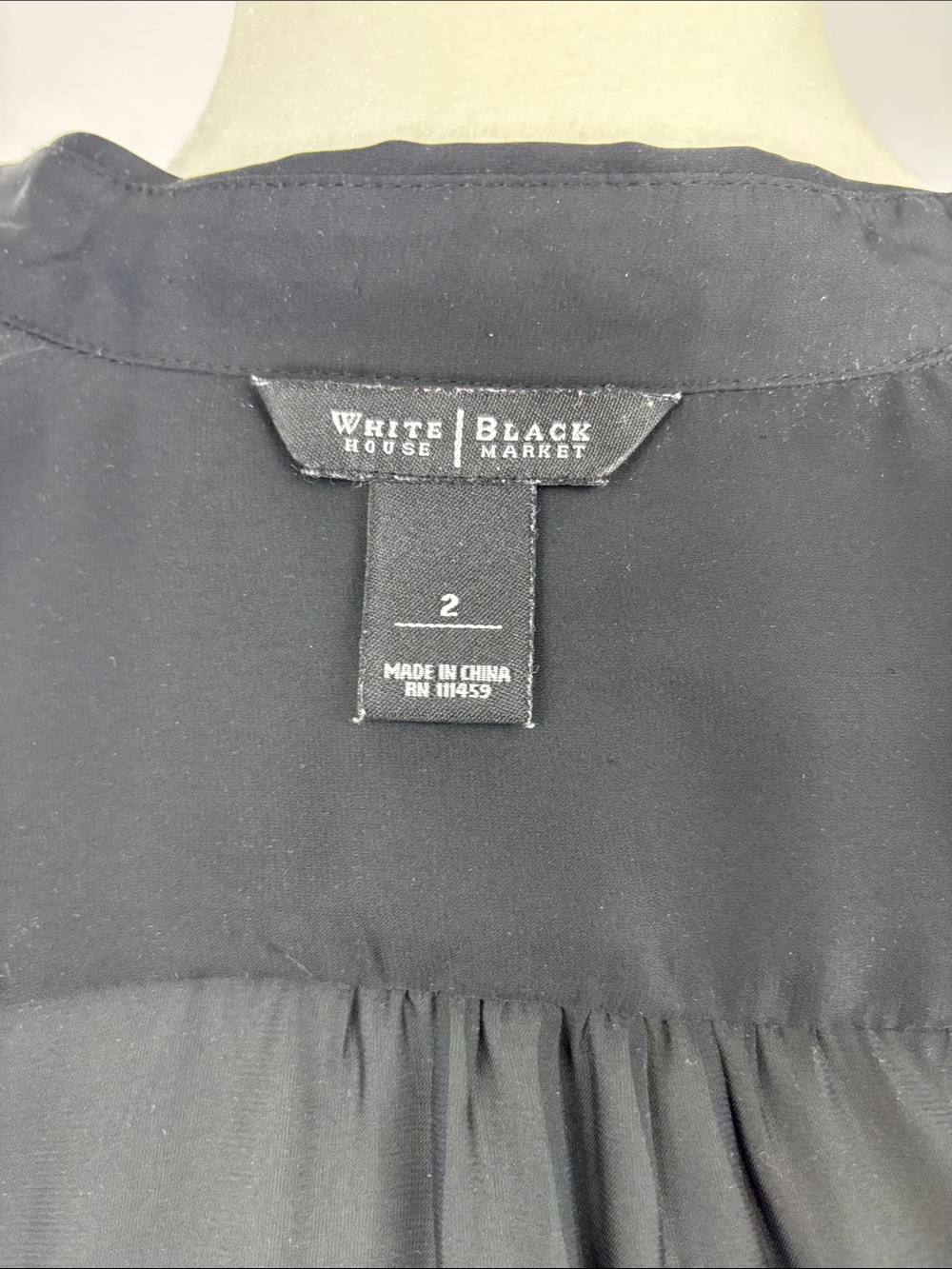 WHBM Sheer Ruffled Front Blouse - Picture 5 of 8